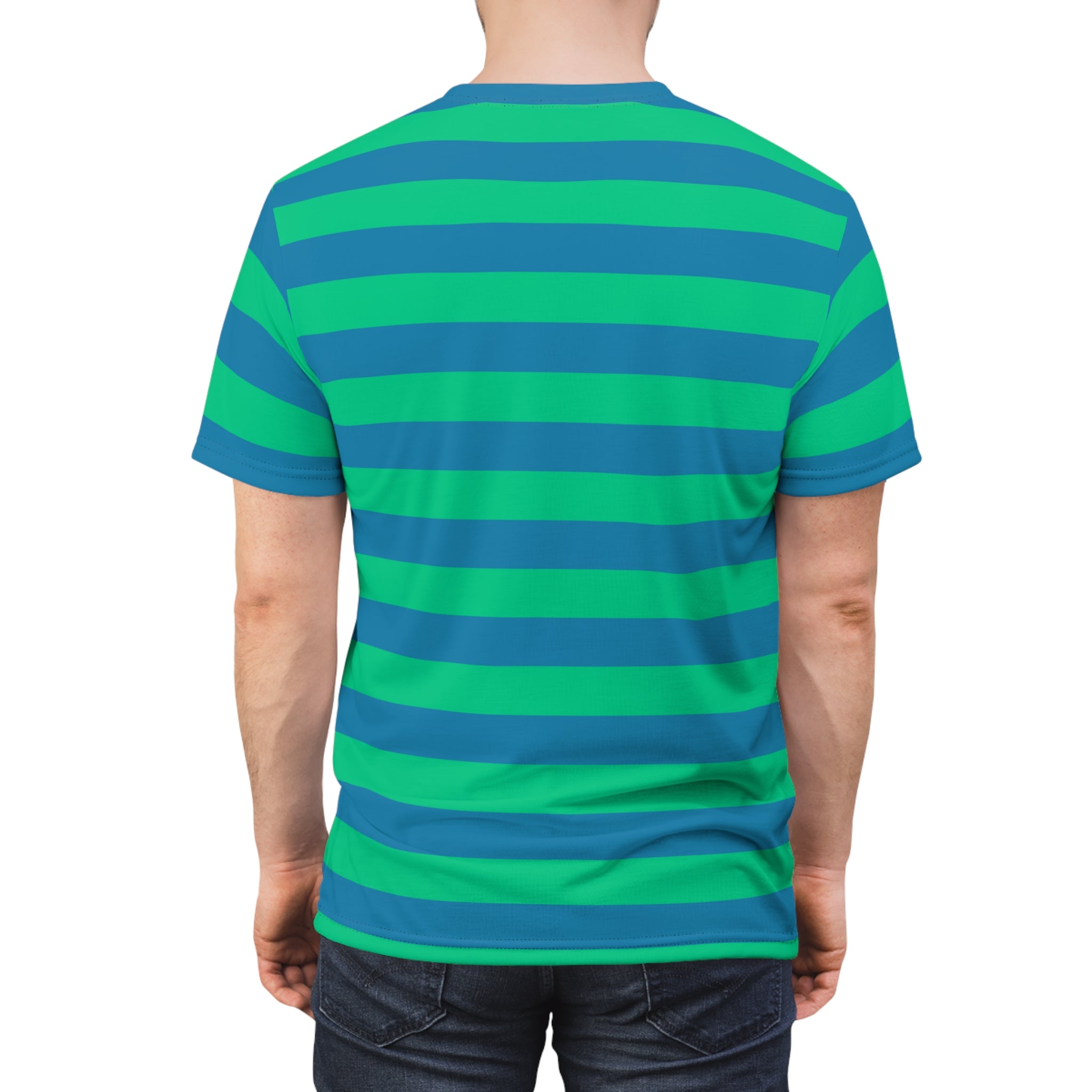 Green and deals blue graphic tee