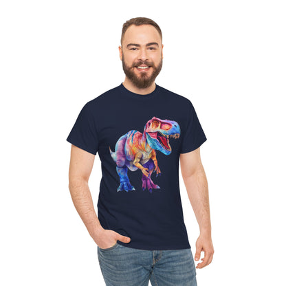 Trex Dinosaur Tshirt, Dino Watercolor Adult Designer Graphic Aesthetic Crewneck Men Male Cool Women Tee Top Short Sleeve Shirt