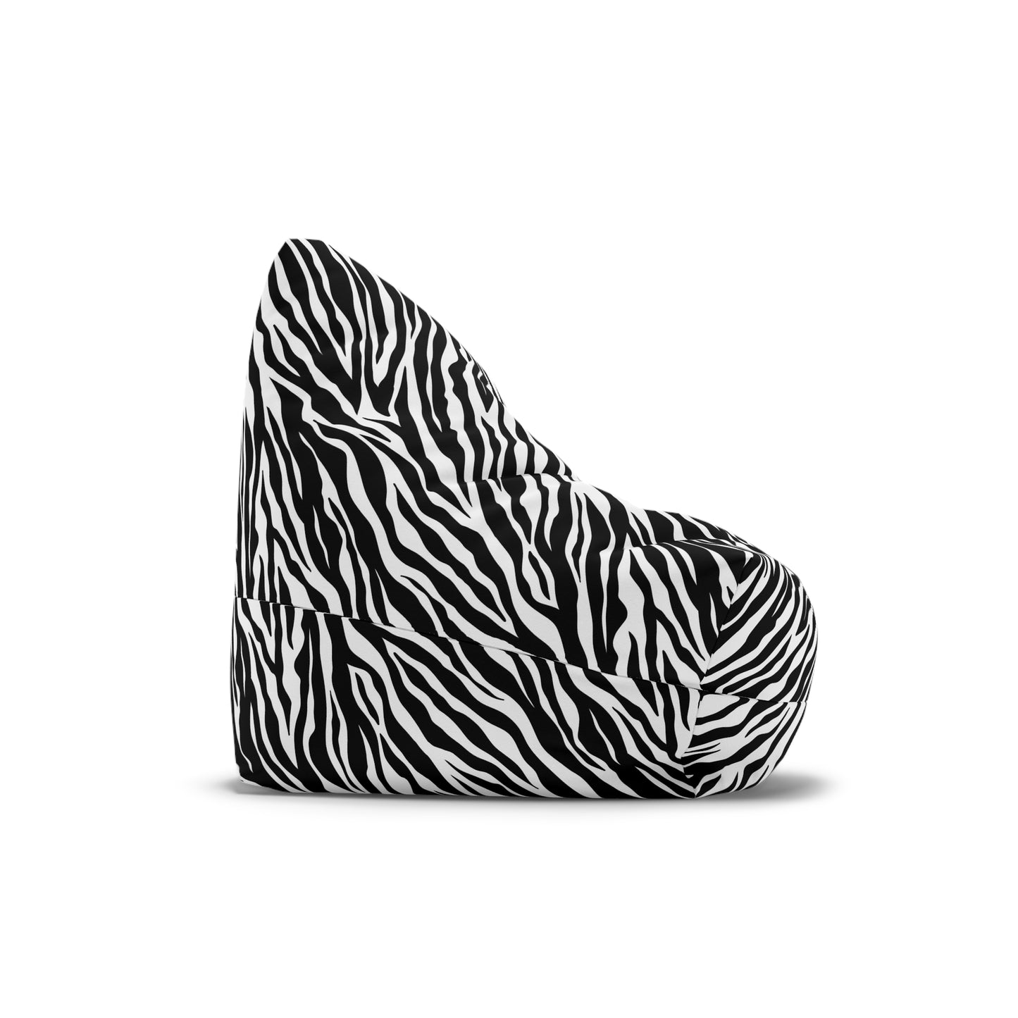 Zebra Black White Bean Bag Chair Cover, Animal Print Washable Furniture Small Large Adult Kids Sofa Apartment Dorm Decor Unfilled Sack