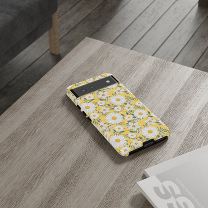 Daisy Iphone 14 13 12 Pro Case, Yellow Flowers Floral Cute Aesthetic Tough Cases 11 8 Plus X XR XS Max Pixel Galaxy S23 s22 Phone Starcove Fashion