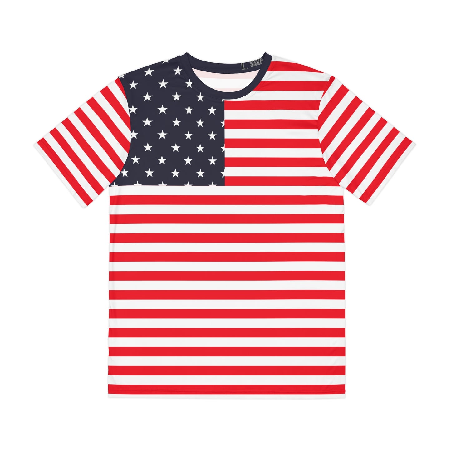 Red White Blue Men Tshirt, American Flag USA Patriotic Stripe Stars Designer Lightweight Summer Crewneck Male Tee Top Short Sleeve Shirt