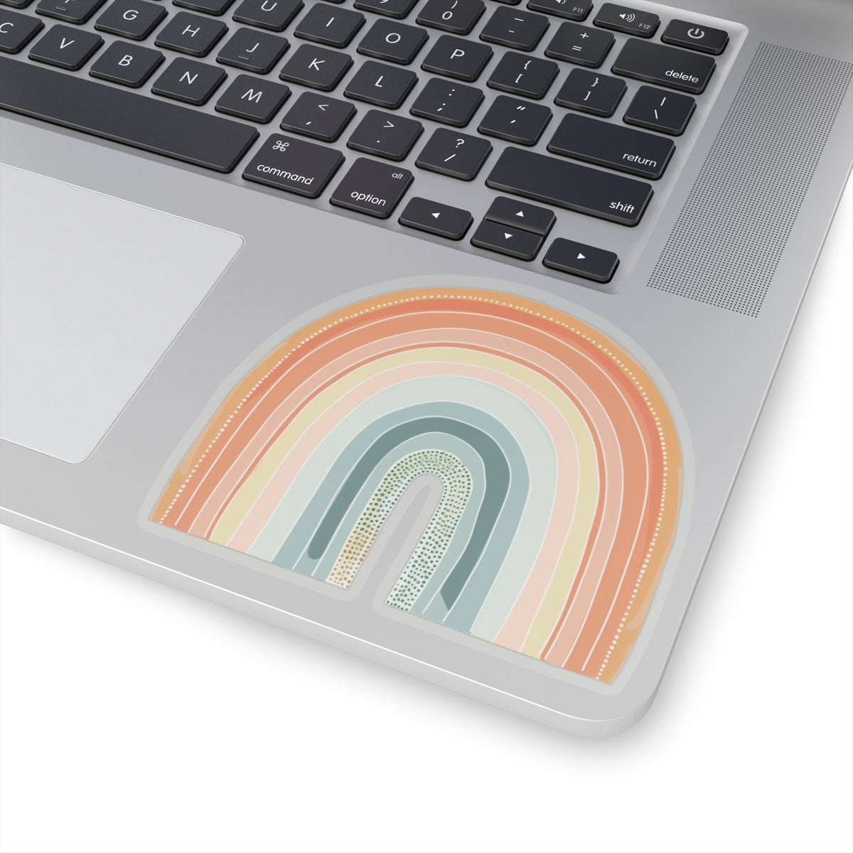 Rainbow Sticker Decal, Scandinavia Pastel Minimalist Art Vinyl Laptop Cute Waterbottle Tumbler Car Waterproof Bumper Clear Die Cut Wall