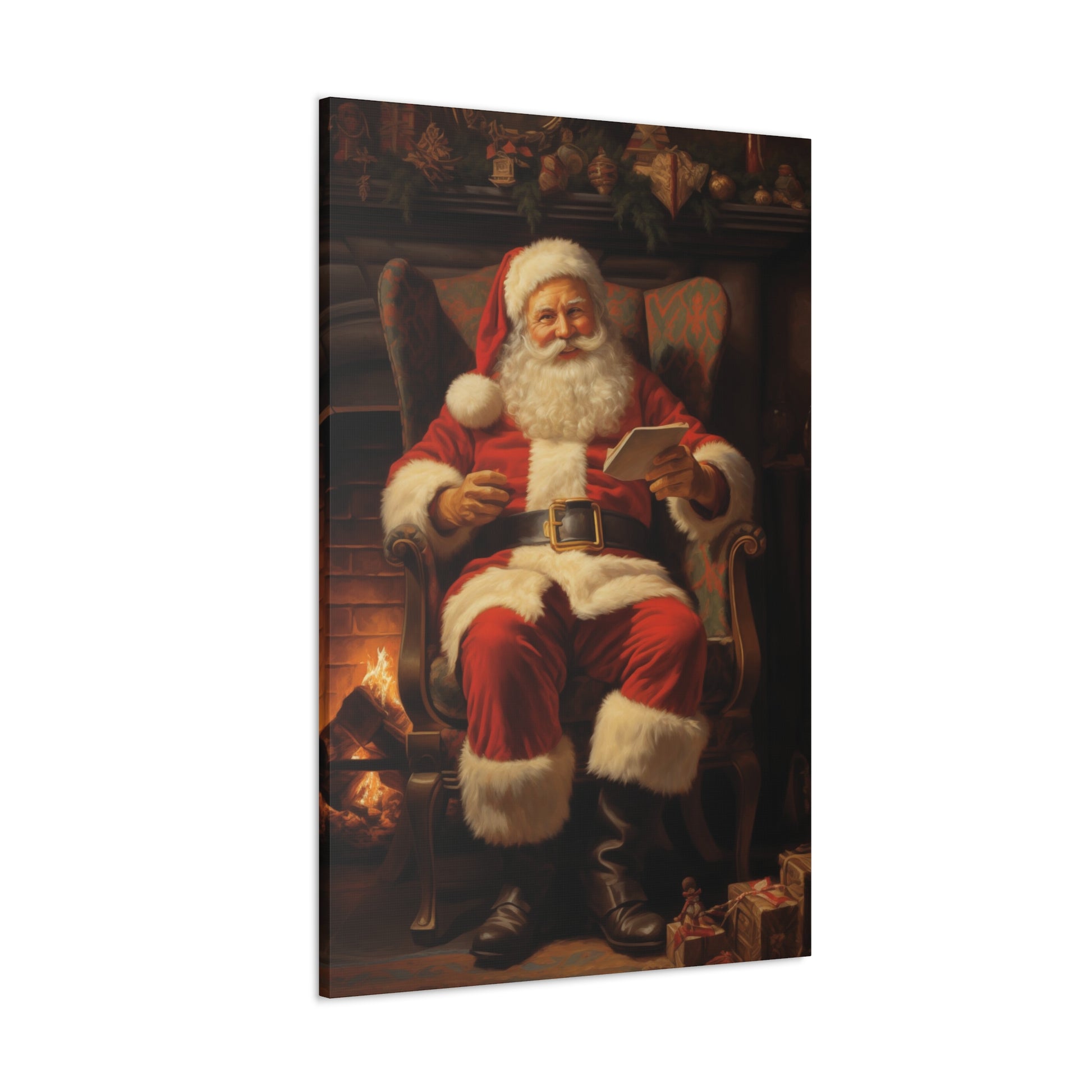 An Old Fashioned Christmas | Large Solid-Faced Canvas Wall Art Print | Great Big Canvas