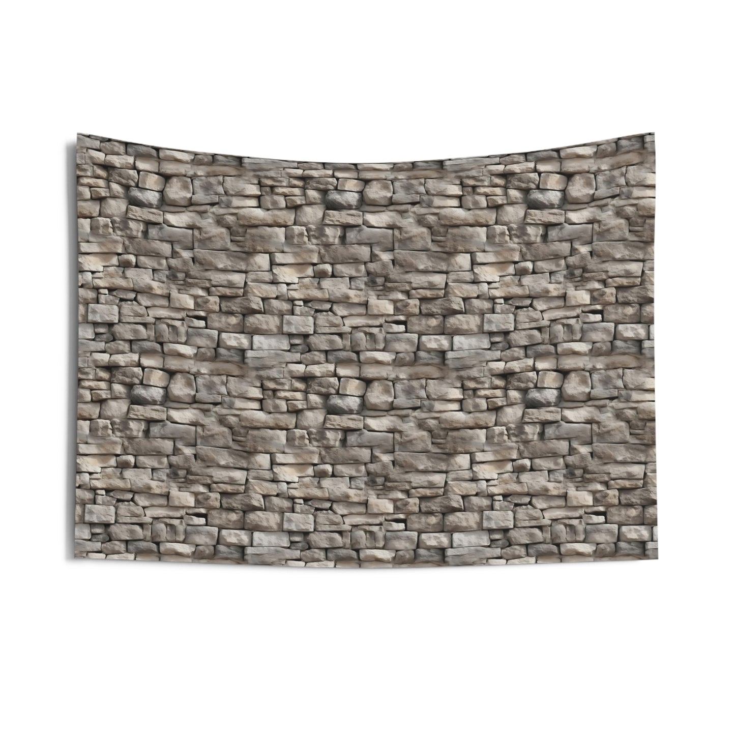 Stone Brick Wall Tapestry, Faux Art Hanging Cool Unique Landscape Vertical Aesthetic Large Small Decor Bedroom College Dorm Room Starcove Fashion