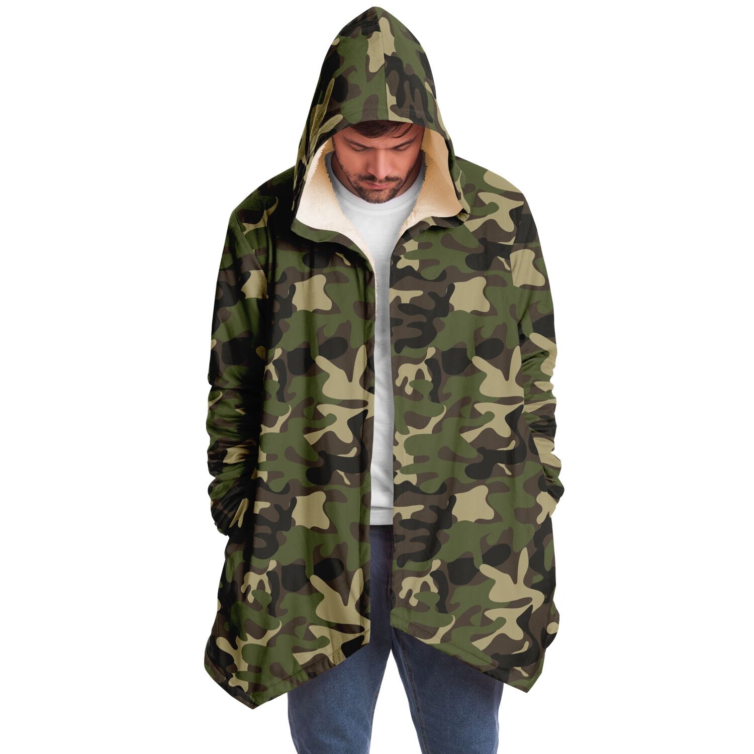 PASTEL popular CAMO HOODED cloak