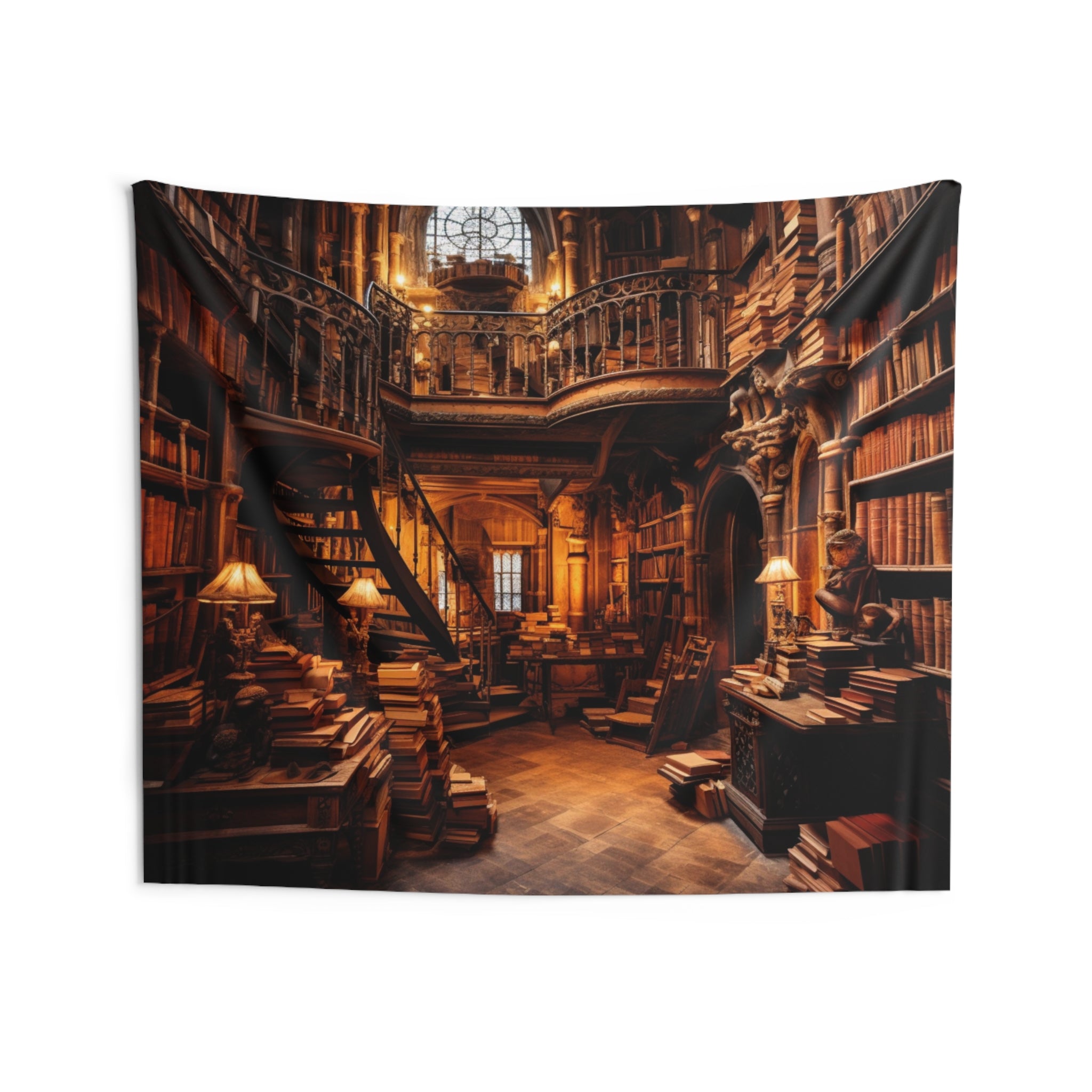 Library best sale wall tapestry