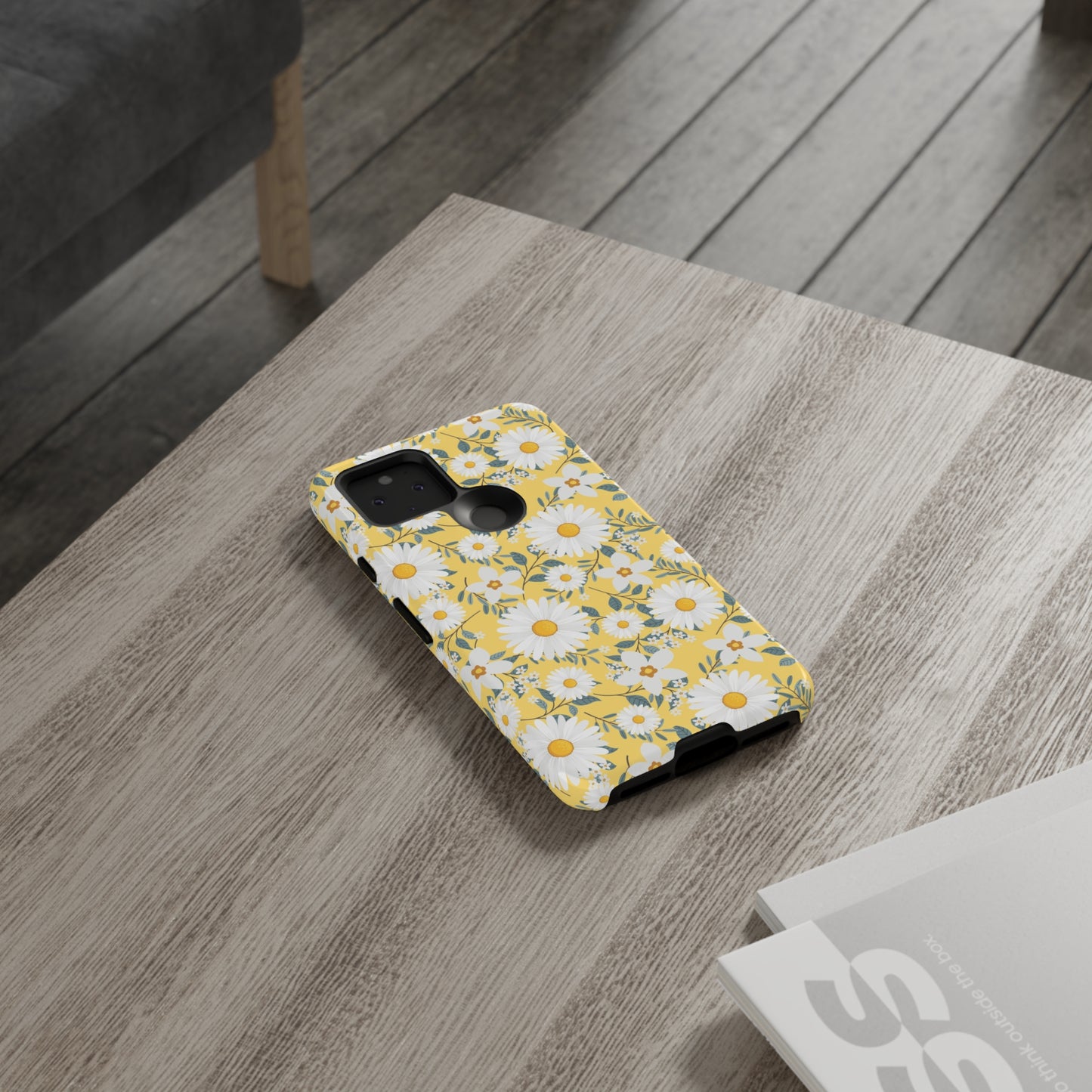 Daisy Iphone 14 13 12 Pro Case, Yellow Flowers Floral Cute Aesthetic Tough Cases 11 8 Plus X XR XS Max Pixel Galaxy S23 s22 Phone Starcove Fashion