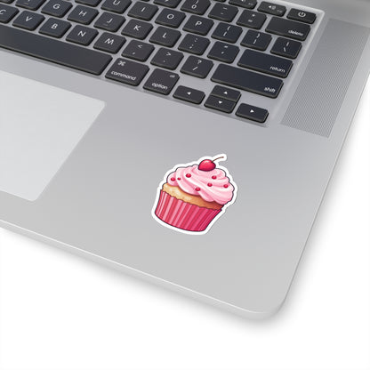 Cupcake Sticker Decal, Pink Baking Food Desert Art Vinyl Laptop Cute Waterbottle Tumbler Car Waterproof Bumper Clear Aesthetic Wall Starcove Fashion