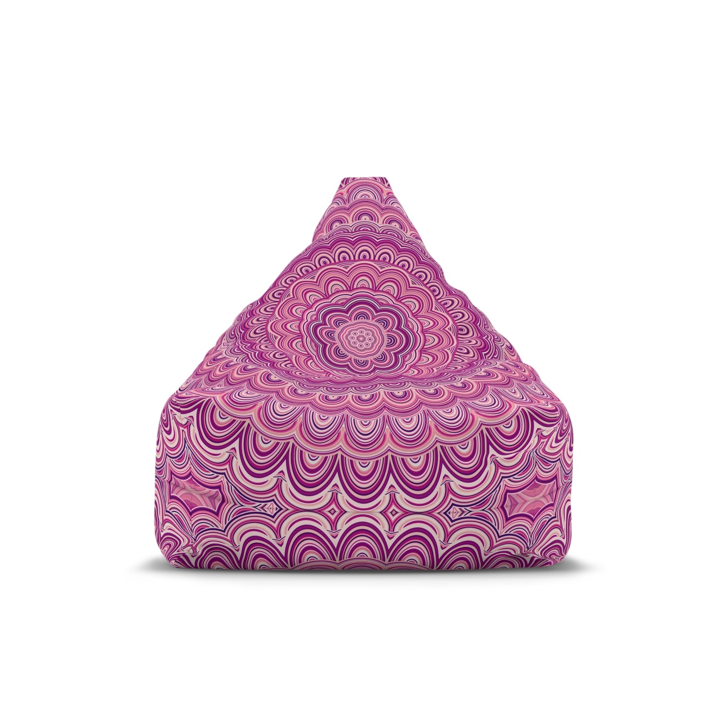 Pink Mandala Bean Bag Chair Cover, Washable Furniture Small Large Adult Kids Sofa Apartment Dorm Decor Unfilled Sack