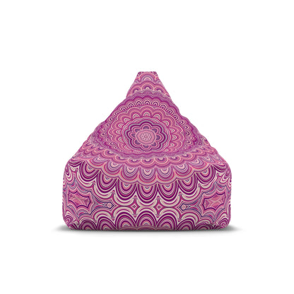 Pink Mandala Bean Bag Chair Cover, Washable Furniture Small Large Adult Kids Sofa Apartment Dorm Decor Unfilled Sack