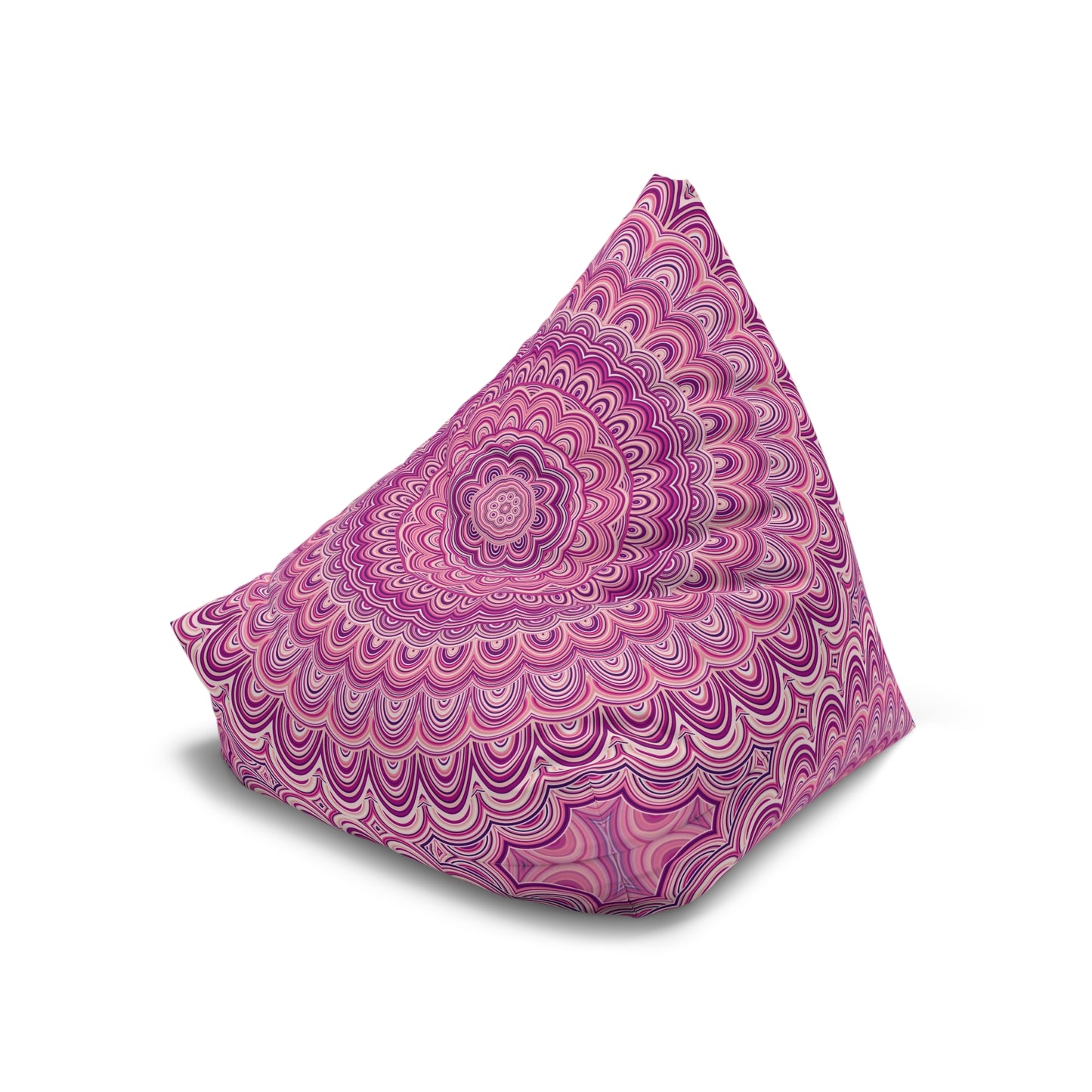 Pink Mandala Bean Bag Chair Cover, Washable Furniture Small Large Adult Kids Sofa Apartment Dorm Decor Unfilled Sack