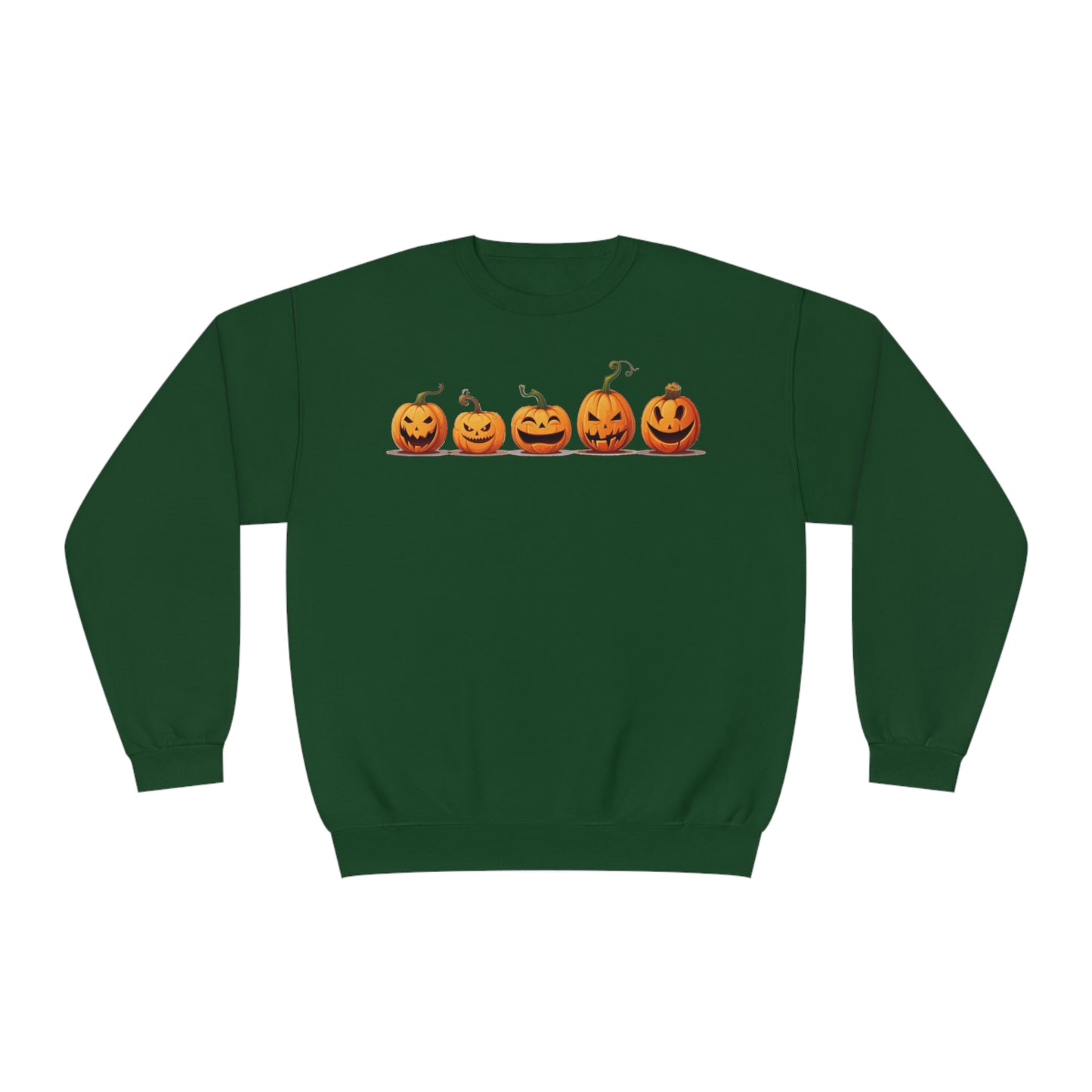 Jack-O-Lantern Pumpkins Sweatshirt, Halloween Fall Graphic Crewneck Fleece Cotton Sweater Jumper Pullover Men Women Adult Aesthetic Top Starcove Fashion