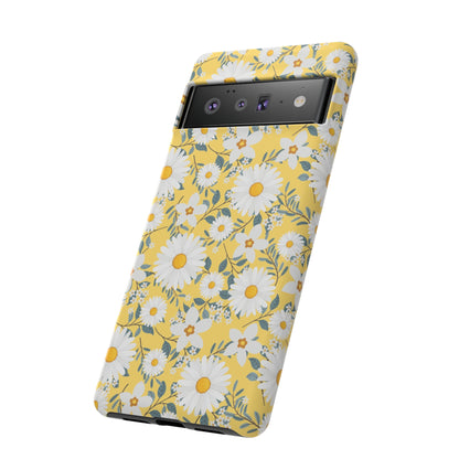 Daisy Iphone 14 13 12 Pro Case, Yellow Flowers Floral Cute Aesthetic Tough Cases 11 8 Plus X XR XS Max Pixel Galaxy S23 s22 Phone Starcove Fashion