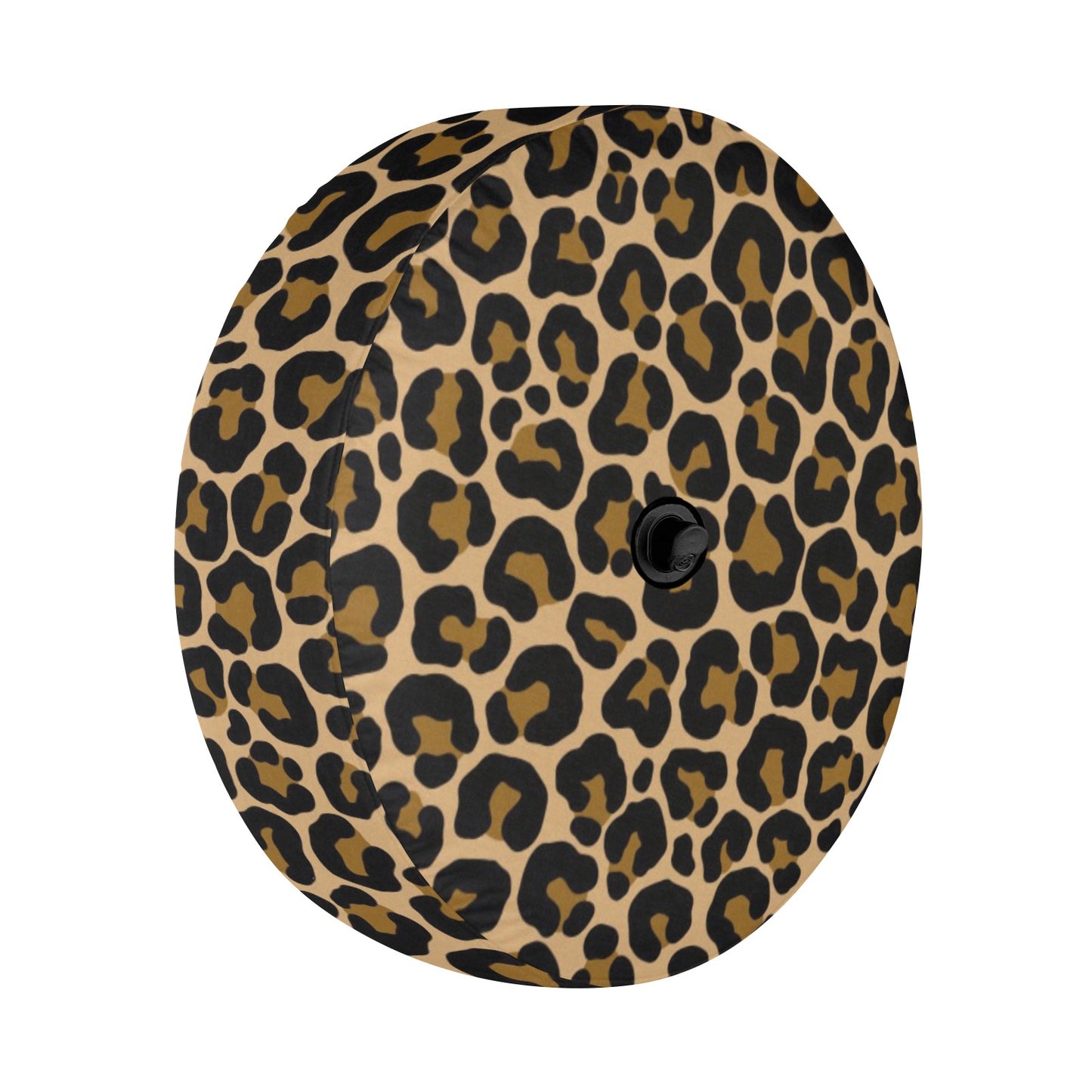 Leopard Spare Tire Cover, Animal Cheetah Brown Print Backup Camera Hole Unique Back Extra Wheel Cars RV Men Women Girls Trailer Campers