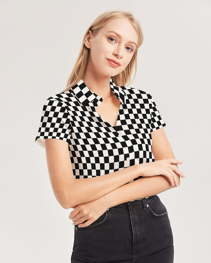 Checkerboard shirt womens online