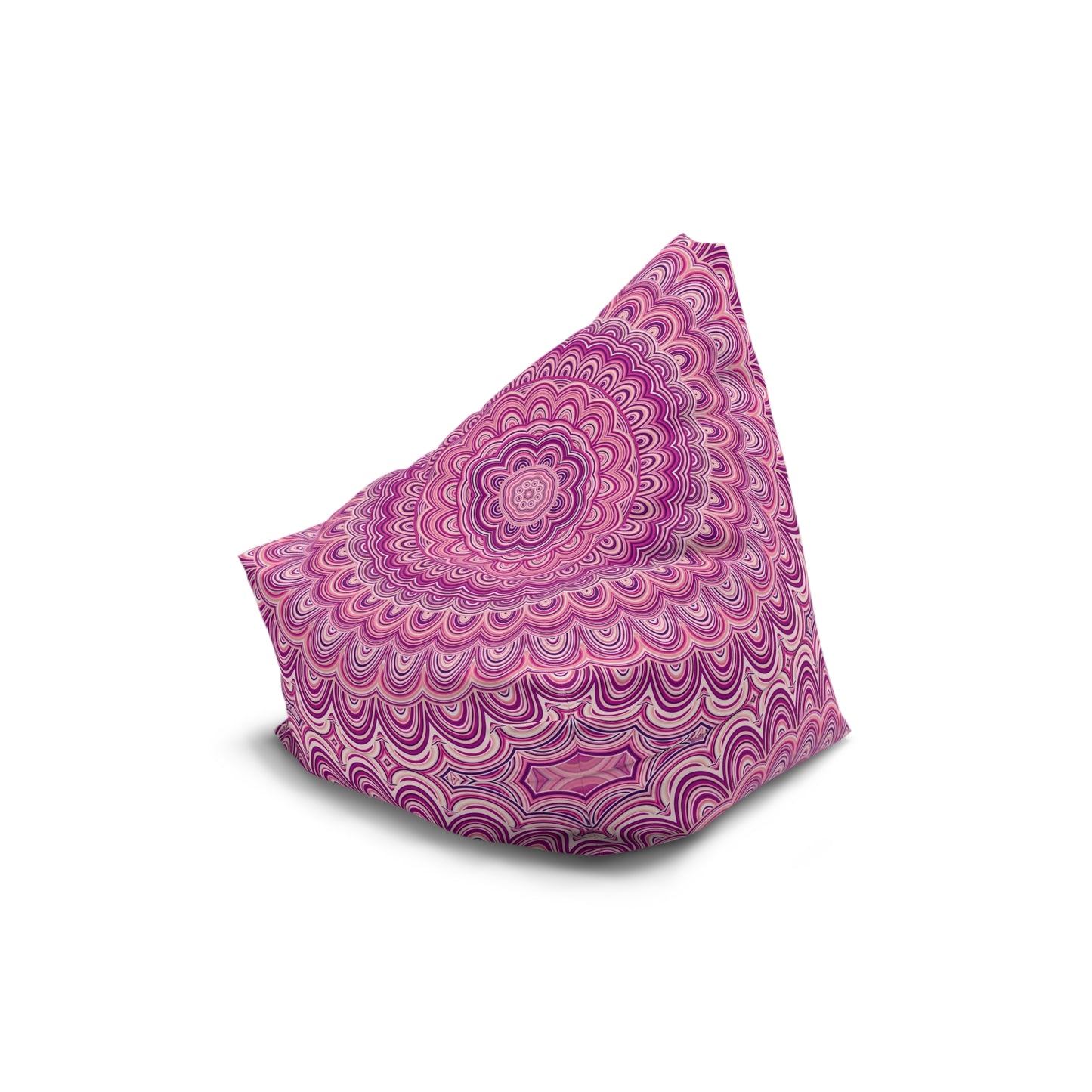 Pink Mandala Bean Bag Chair Cover, Washable Furniture Small Large Adult Kids Sofa Apartment Dorm Decor Unfilled Sack