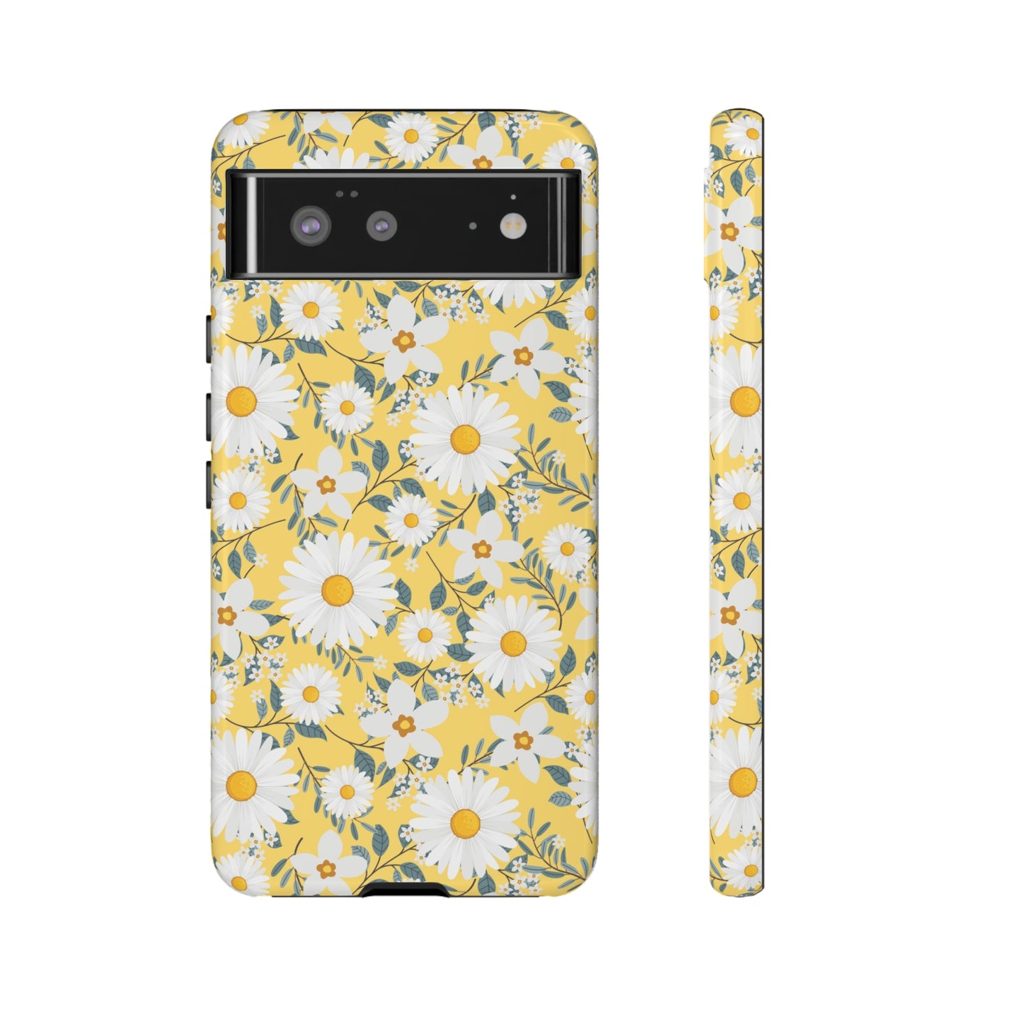 Daisy Iphone 14 13 12 Pro Case, Yellow Flowers Floral Cute Aesthetic Tough Cases 11 8 Plus X XR XS Max Pixel Galaxy S23 s22 Phone Starcove Fashion