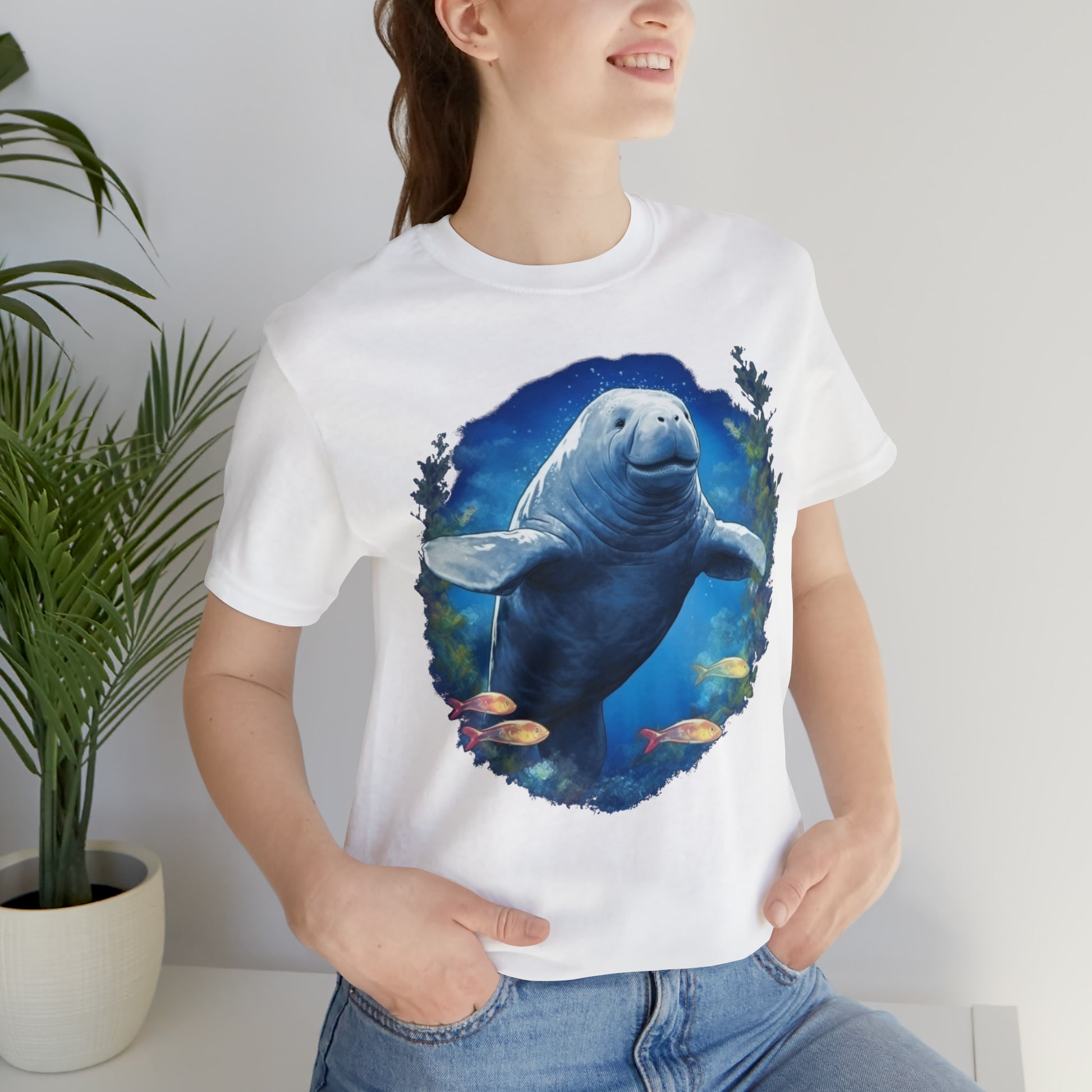 Manatee Tshirt, Ocean Sea Marine Animal Men Women Adult Aesthetic Grap –  Starcove Fashion
