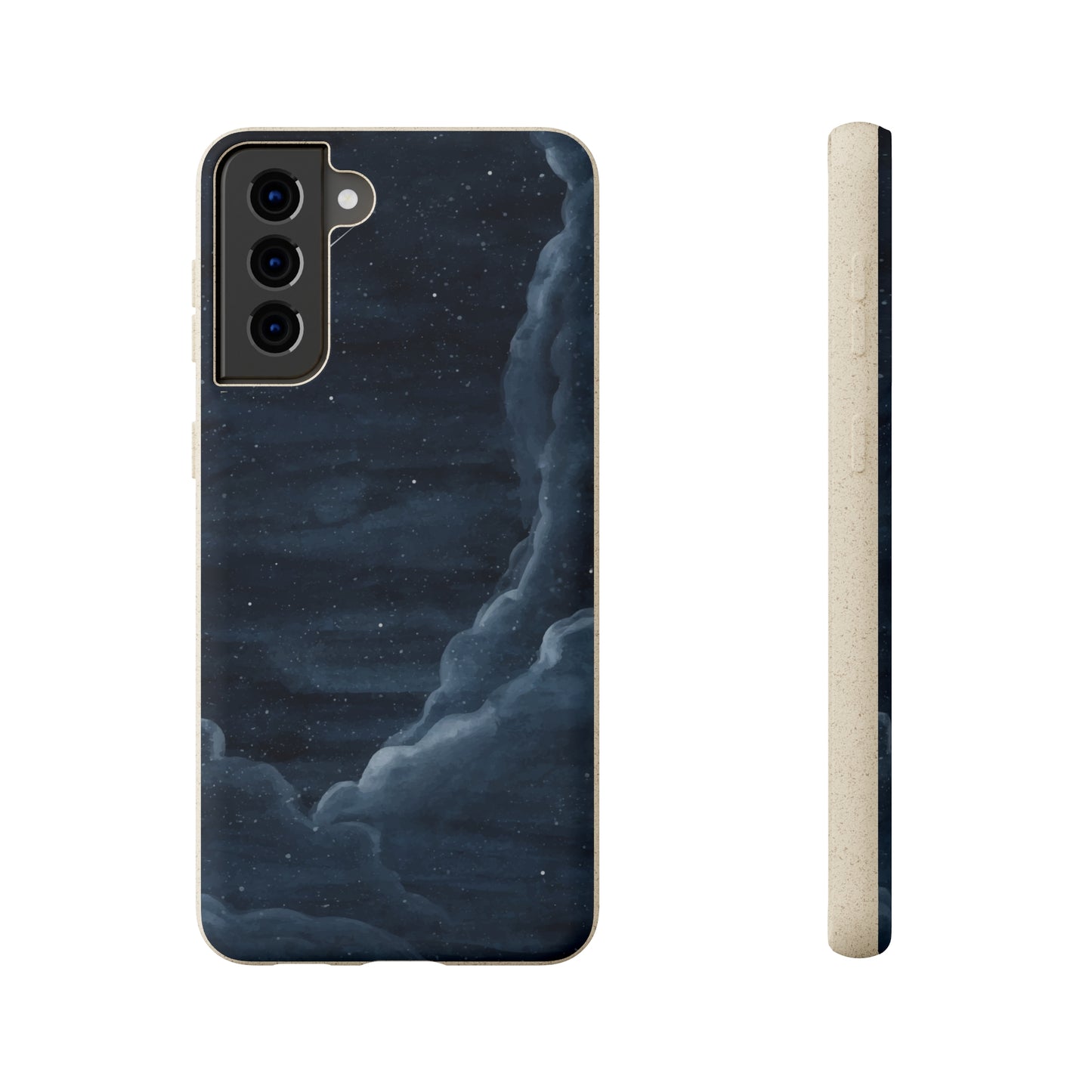 Galaxy Eco iPhone 15 14 Pro Case, Space Night Sky Stars 13 12 Vegan Biodegradable Plant Samsung Galaxy S22 S21 S20 Ultra Designer Cell Phone