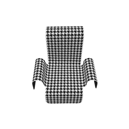 Houndstooth Sofa Couch Cover, Black and White Dog Pets Slipcovers Recliner Futon Wing Furniture Living Room Chair Leather Protector