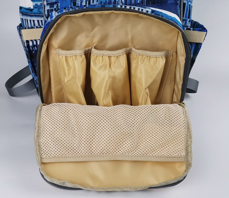 Houndstooth Diaper Bag Backpack, Black White Baby Boy Girl Waterproof Insulated Pockets Stylish Mom Dad Designer Men Women Multipurpose Starcove Fashion