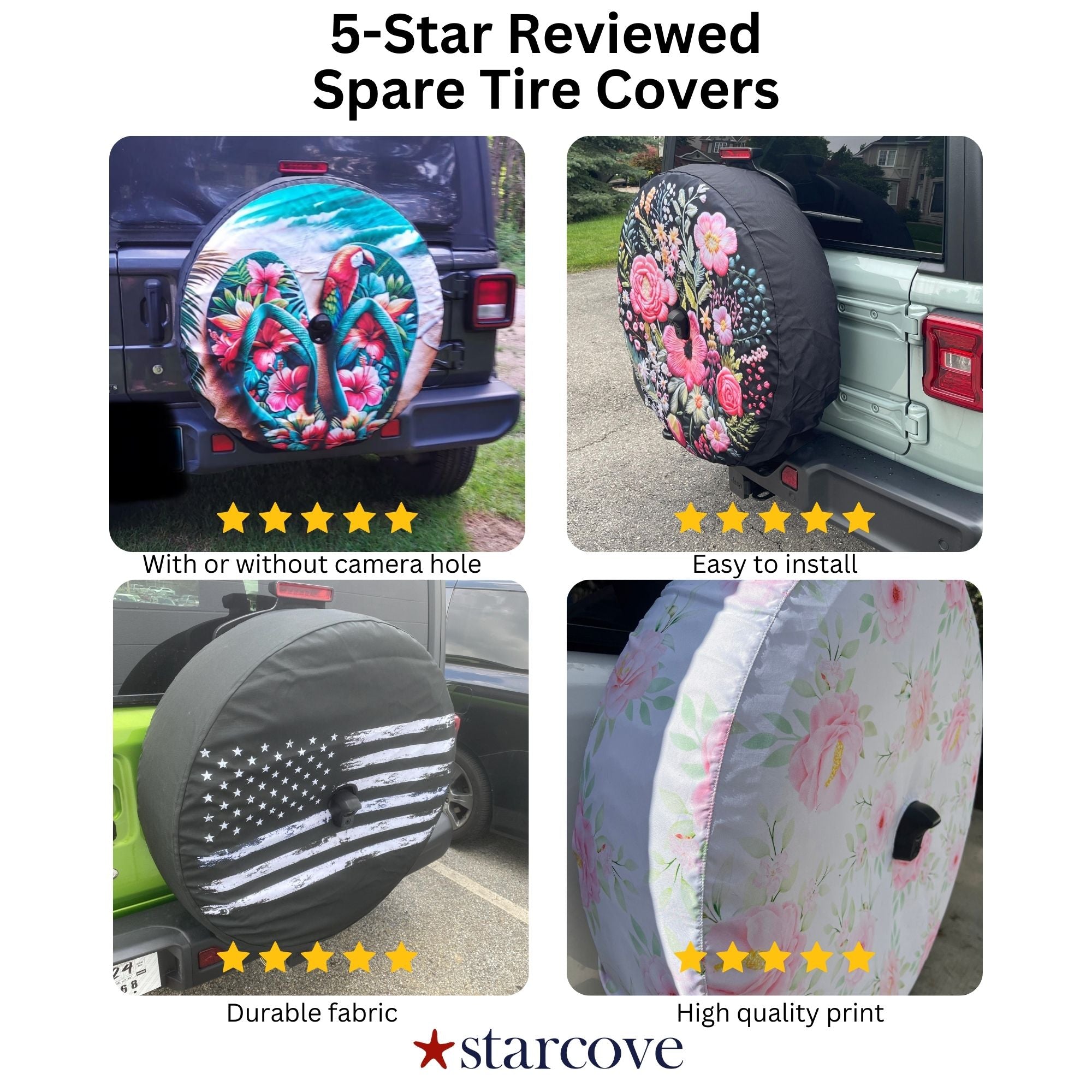 Beach Hair, Don't Care offers Spare Tire Cover for any Vehicle, Make, Model and Size