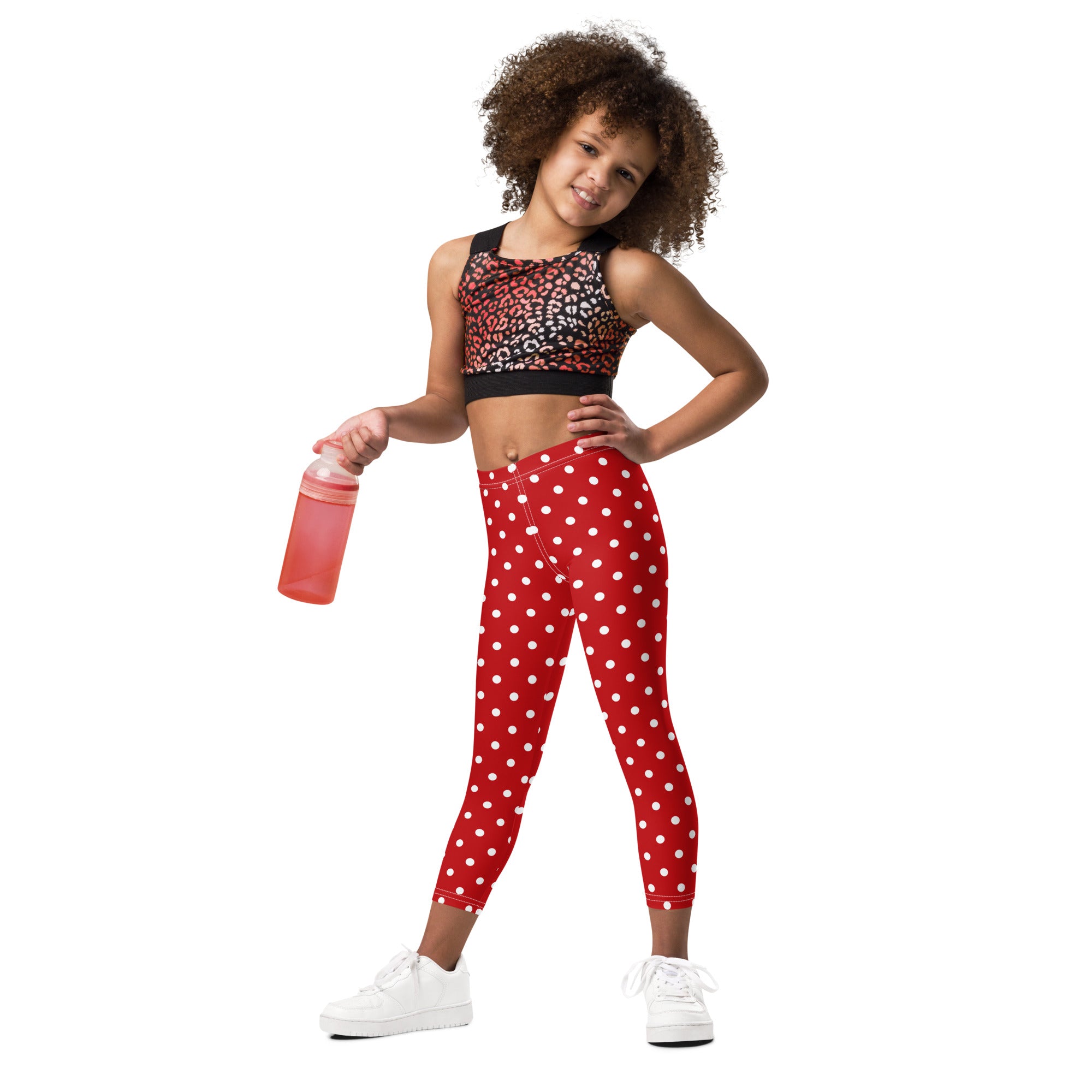 Girls polka dot leggings sale