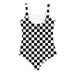 Checkered Kids Girls Swimsuits (2T - 7), Toddler Bathing Suit, Black a ...