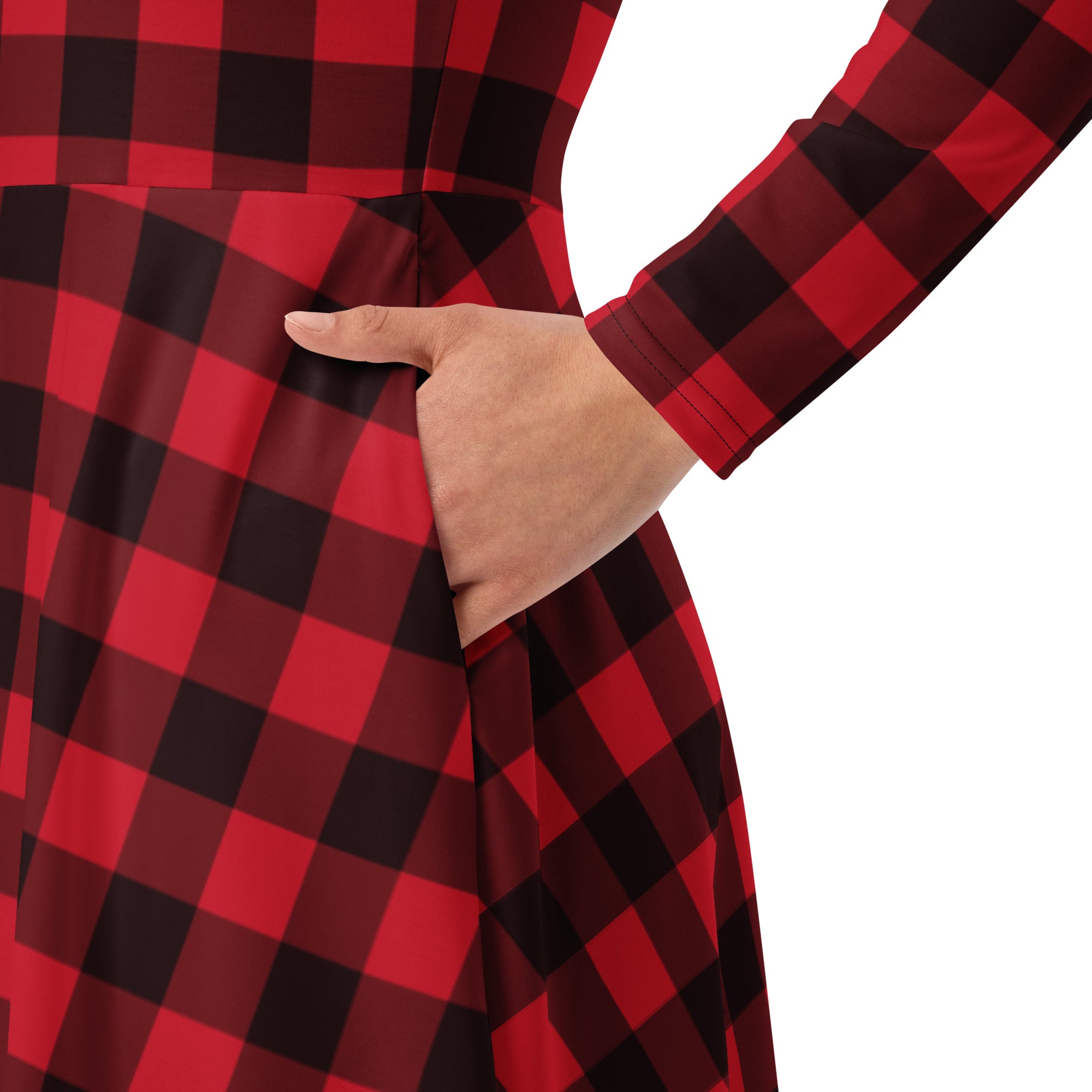 Buffalo plaid sale dress plus size