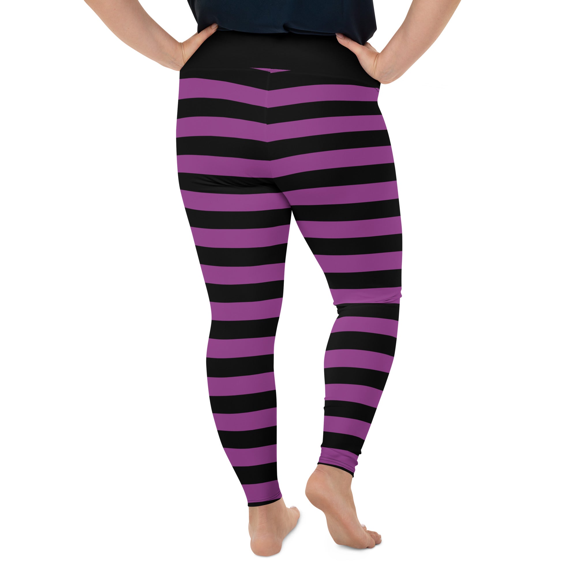 Cheshire Cat Leggings we're All Mad Here Alice in Wonderland Pink Purple  Striped - Etsy