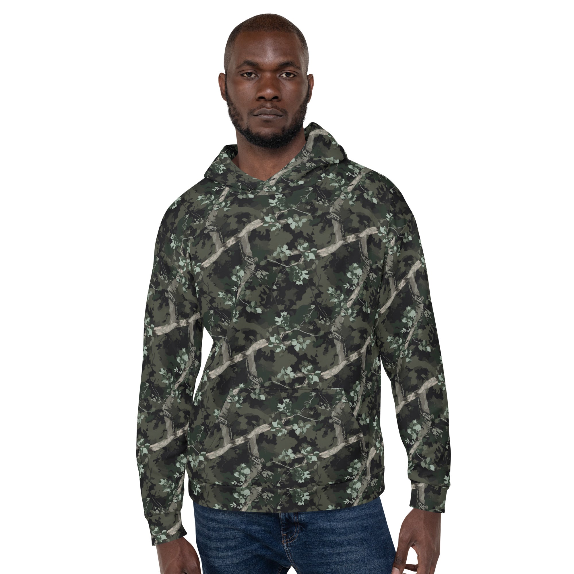 Tree bark shop camo hoodie