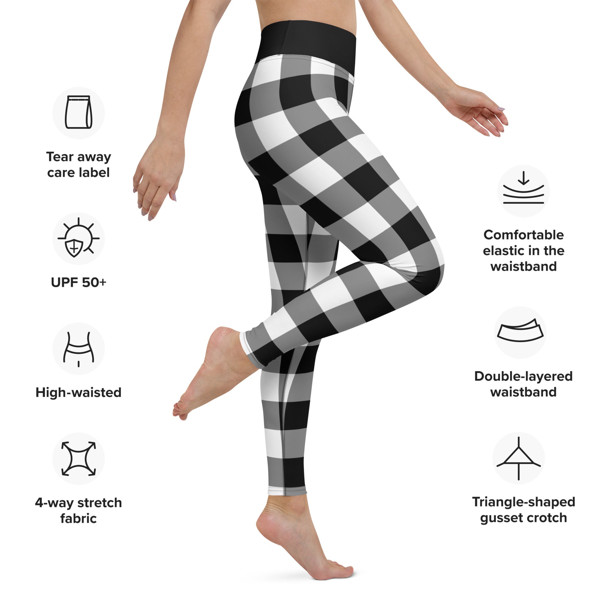 Aria Reversible Legging Atomic Checks Small – Wear It To Heart