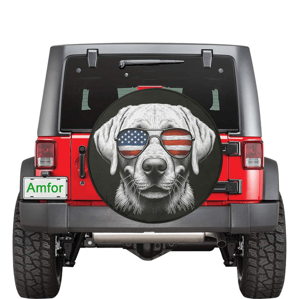 Labrador Retriever with Flowers Spare Tire Cover for any Vehicle, Make, Model store and Size