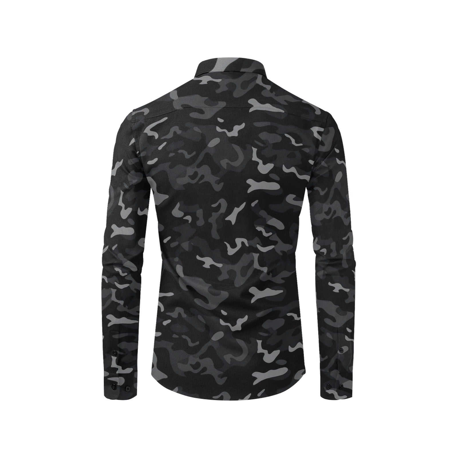 Black camo dress shirt shops