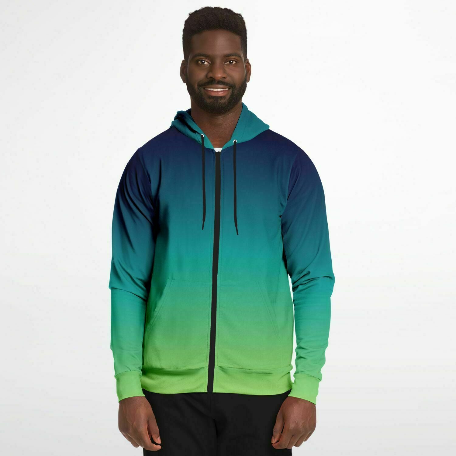 Tie dye zip hot sale up hoodie mens