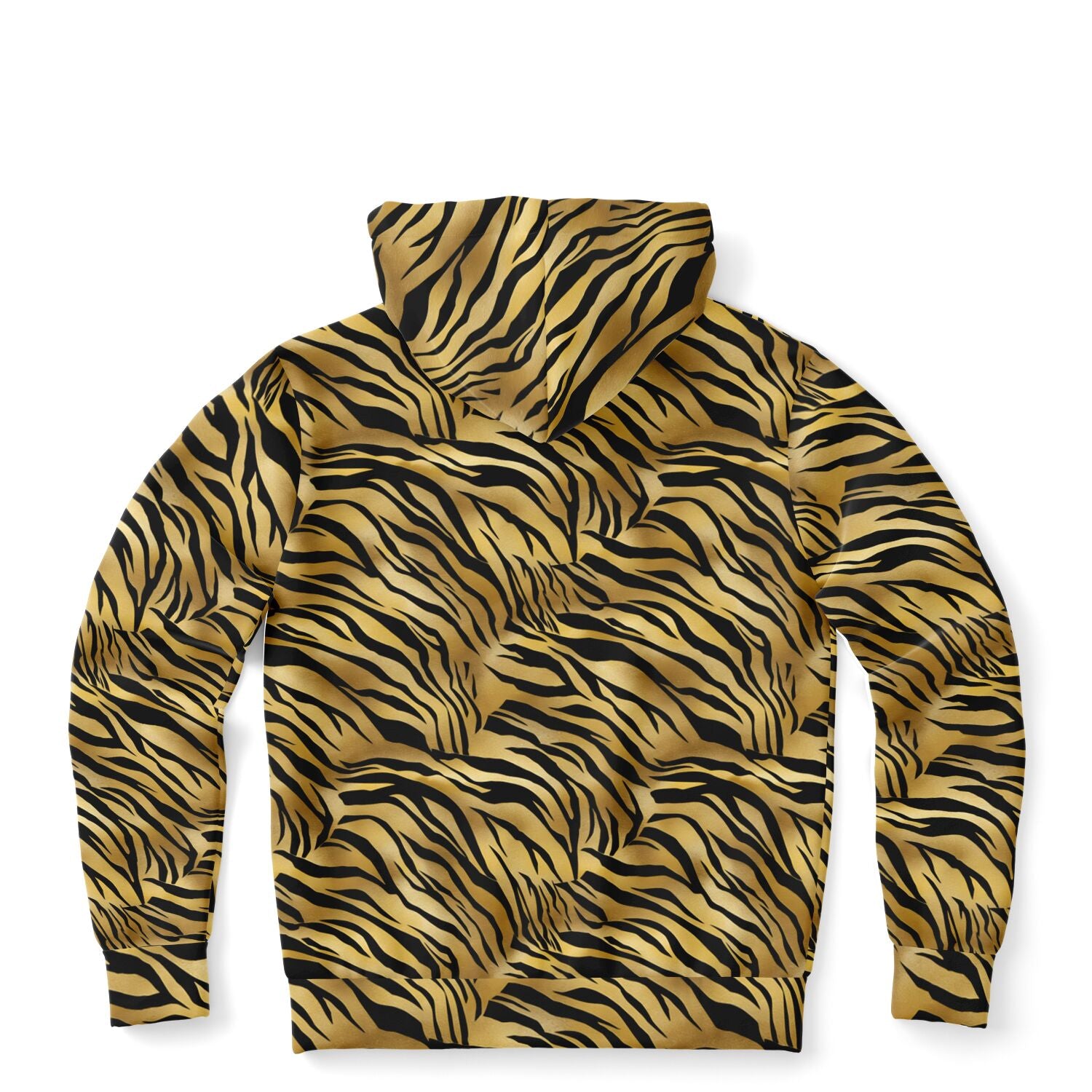 Orange & Black outlet Striped Bengal Tiger Fur Animal Print Men's Women's Adult Long Sleeve Full Zip Hoodie Sweatshirt Fleece Jacket Loungewear