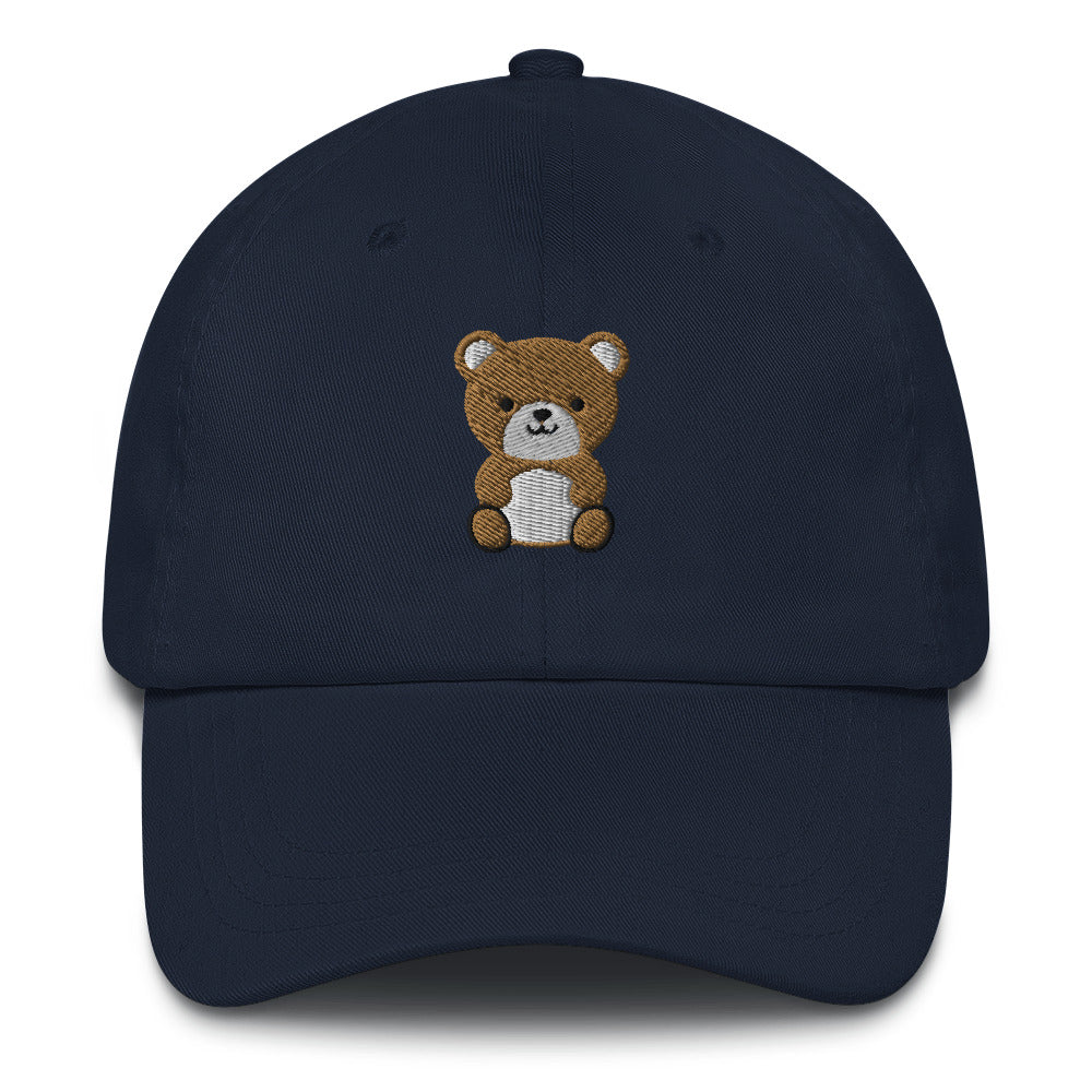 Teddy Bear Baseball Dad Hat Cap, Cute Animal Mom Trucker Men Women Adult Embroidery Embroidered Cool Designer Gift Navy