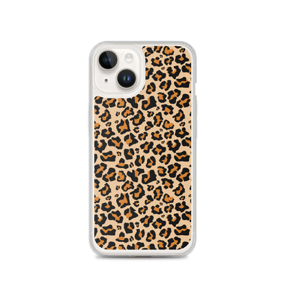 Leopard Print iPhone 15 14 13 12 Case Pro Max, Cheetah Animal iPhone 11 Mini SE XS Max XR X 7 8 Cell Phone Case