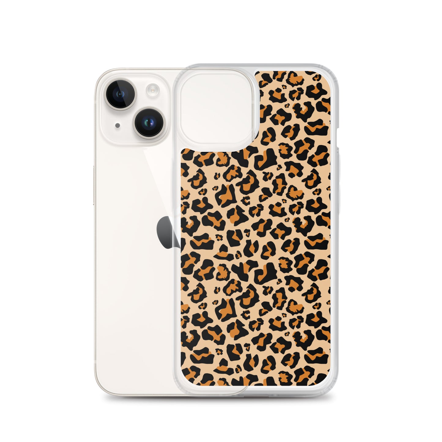 Leopard Print iPhone 15 14 13 12 Case Pro Max, Cheetah Animal iPhone 11 Mini SE XS Max XR X 7 8 Cell Phone Case