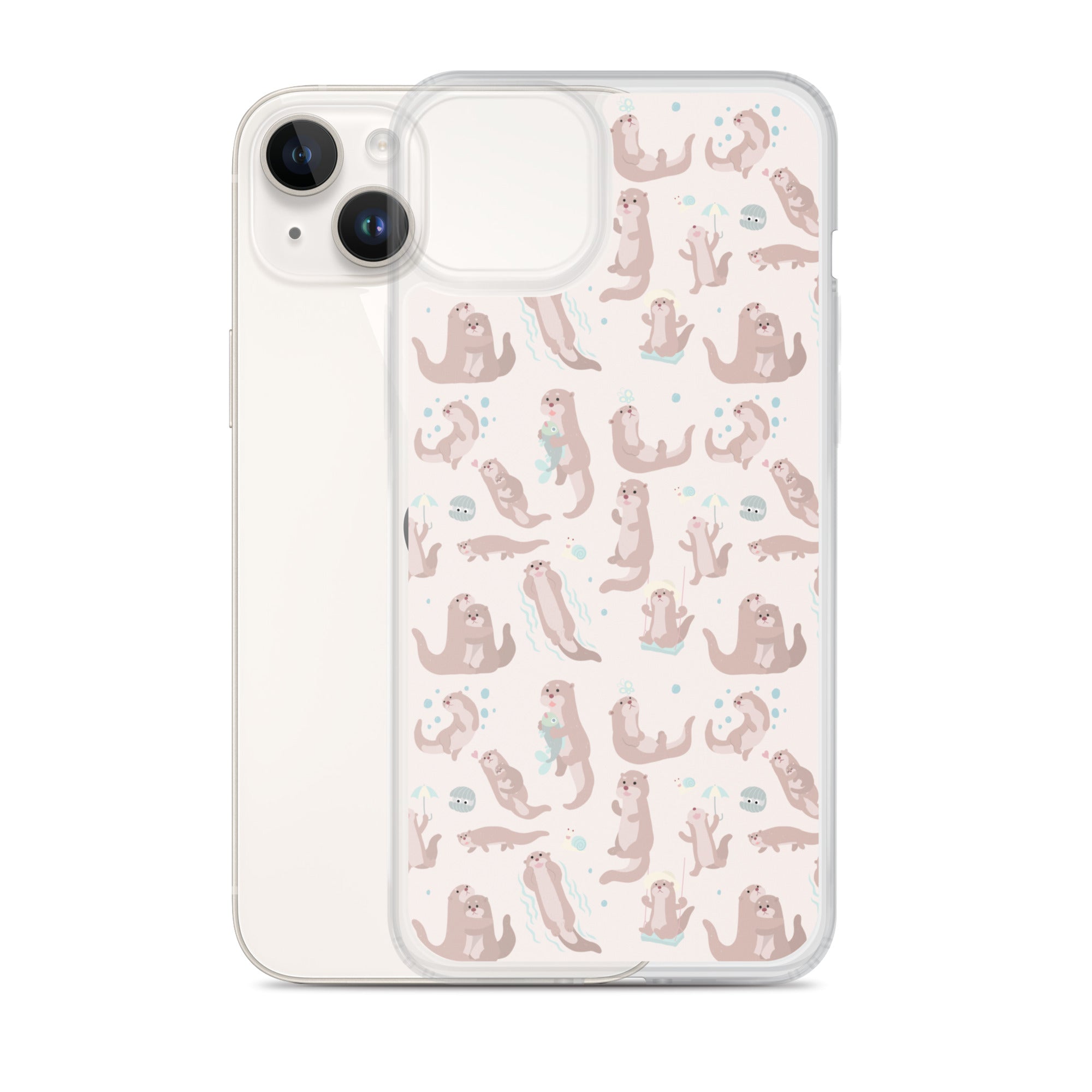 seashoreinc. iPhone 美しく case animal（sand pink x brown） iPhone 15 シーショアインク  iPhoneケース