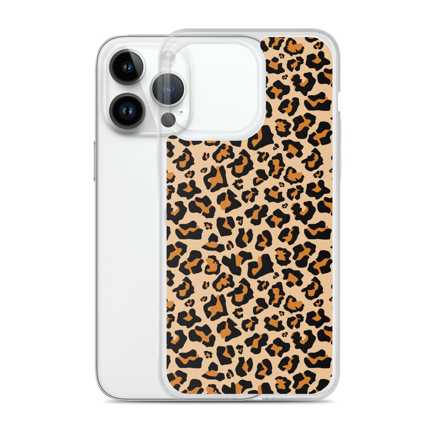 Leopard Print iPhone 15 14 13 12 Case Pro Max, Cheetah Animal iPhone 11 Mini SE XS Max XR X 7 8 Cell Phone Case