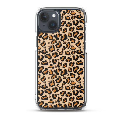 Leopard Print iPhone 15 14 13 12 Case Pro Max, Cheetah Animal iPhone 11 Mini SE XS Max XR X 7 8 Cell Phone Case