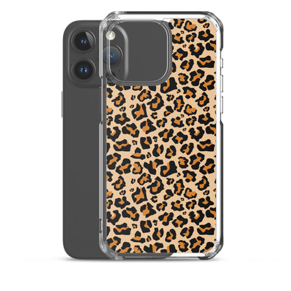 Leopard Print iPhone 15 14 13 12 Case Pro Max, Cheetah Animal iPhone 11 Mini SE XS Max XR X 7 8 Cell Phone Case