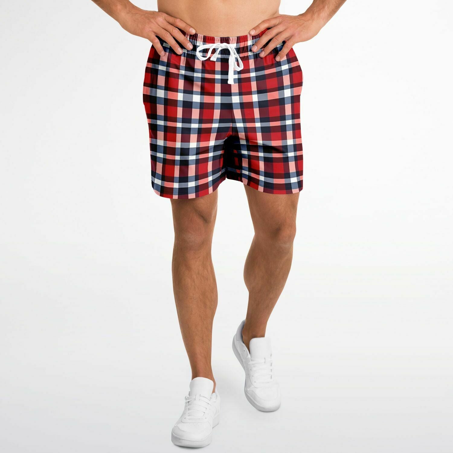 Mens red hot sale designer shorts