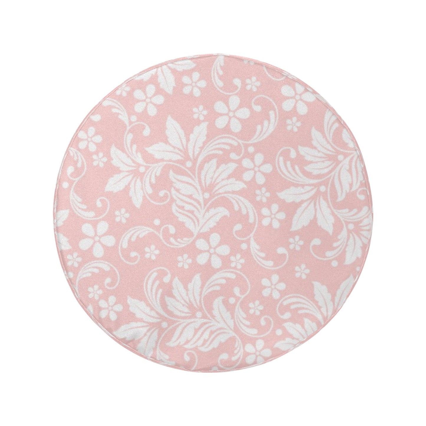 Pink White Flowers Spare Tire Cover, Floral Rear Extra Wheel Accessories Unique Design With Backup Camera Hole Trailer Back Women RV Camper