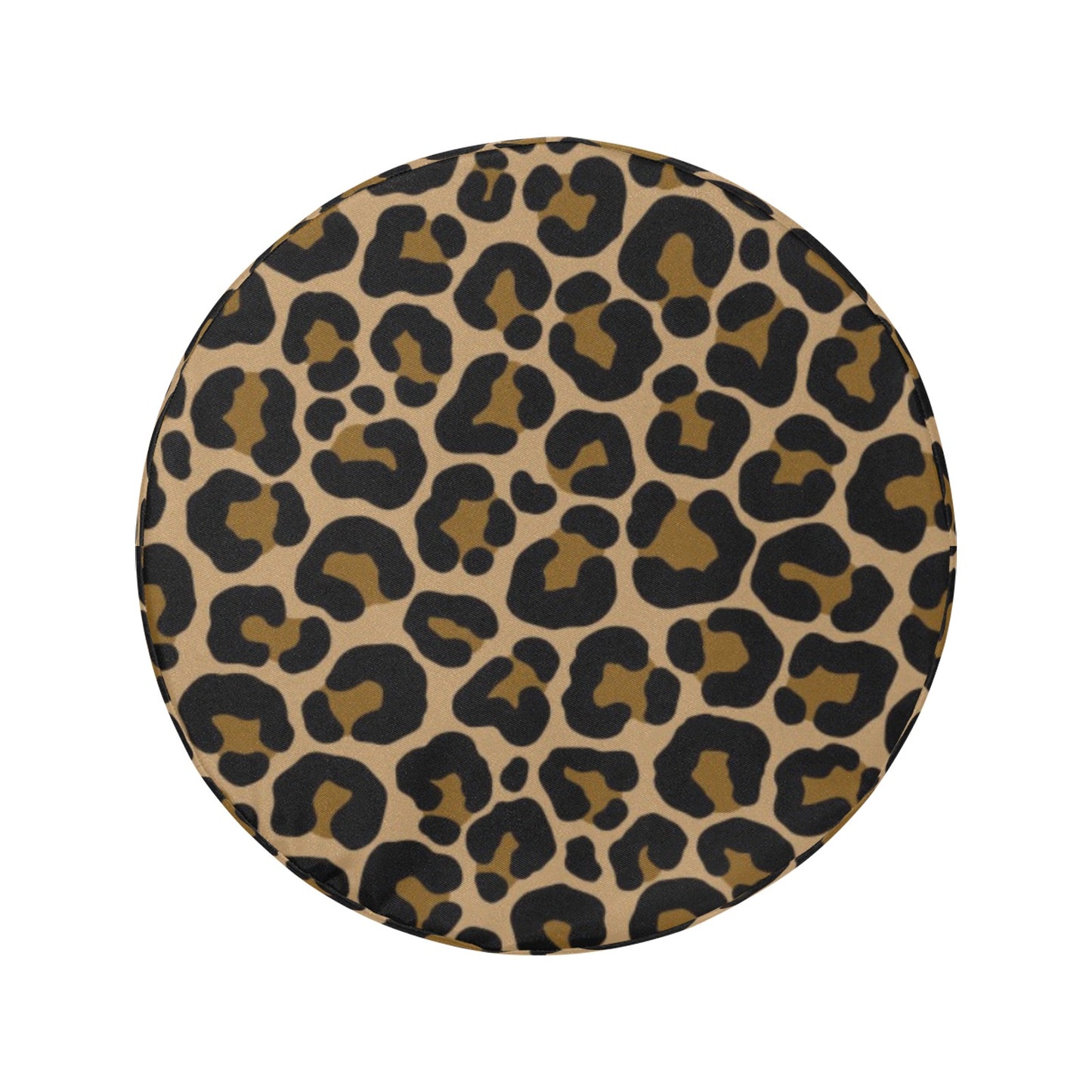 Leopard Spare Tire Cover, Animal Cheetah Brown Print Backup Camera Hole Unique Back Extra Wheel Cars RV Men Women Girls Trailer Campers