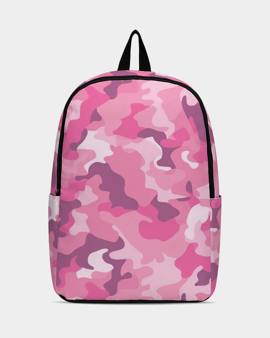 Pink Camo Backpack, Camouflage Men Women Kids Gift Him Her Books School College Cool Waterproof Side Pockets Laptop Aesthetic Bag