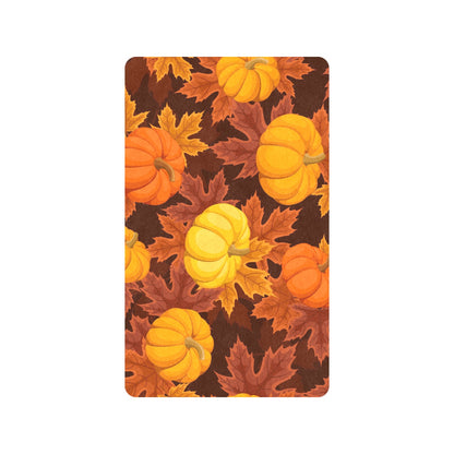 Pumpkin Doormat, Fall Autumn Halloween Unique Outdoor Welcome Floor Rubber Mat Print Indoor Neighbor Farmhouse Gift