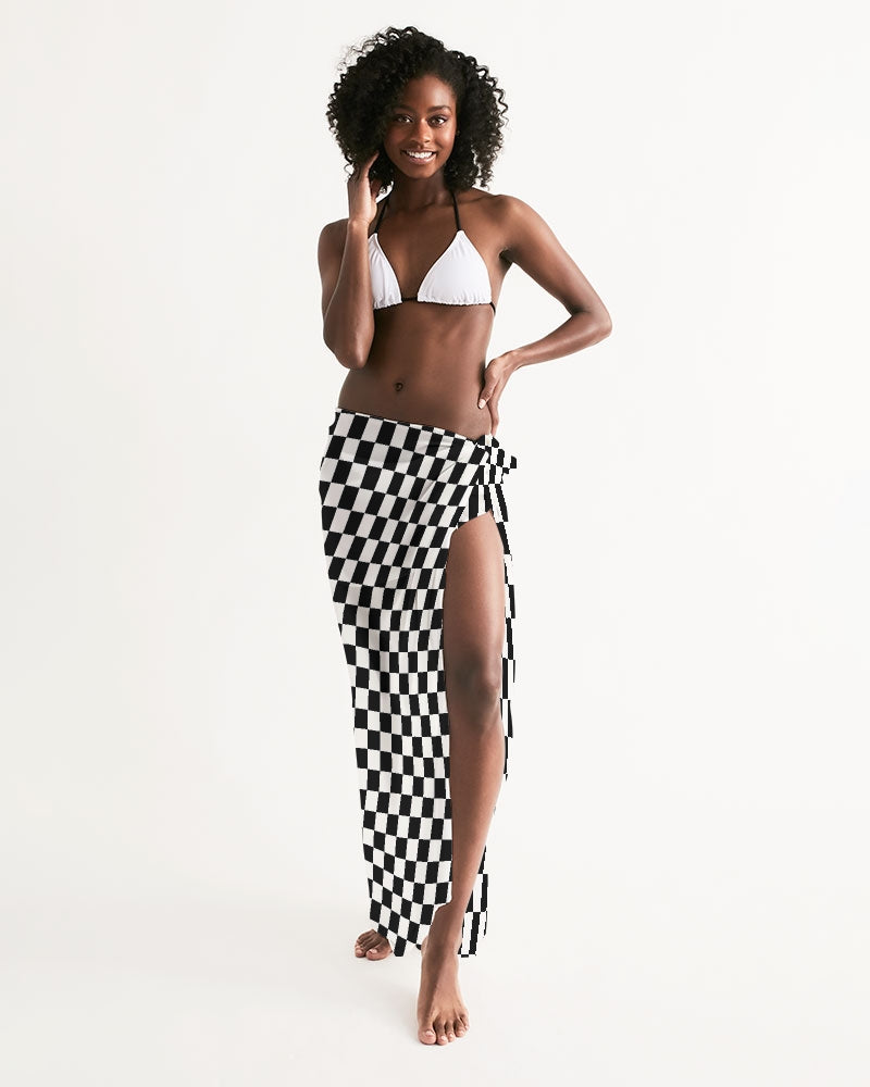 Black and white 2024 checkered maxi skirt