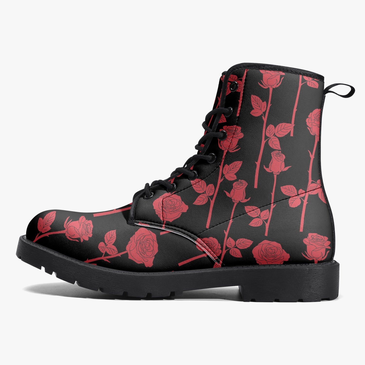 Gothic Combat Boots in Vegan Leather for Men and Women hotsell Unique Shoes